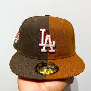 Los Angeles Dodgers MLB NE World Series 1988 Earthy Brown Fitted Hat - New